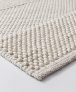Wool rug - Skift ivory - close up, thumbnail