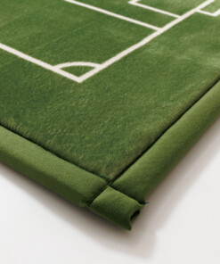 Play rug - Pluffy Soccer Field green - close up, thumbnail