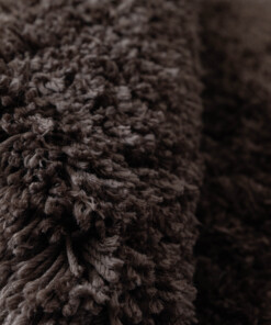 Shaggy rug - Sveve brown - close up, thumbnail