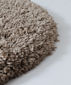 Shaggy rug organic - Sveve sand color - close up, thumbnail