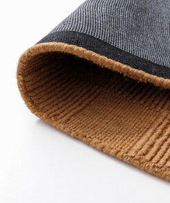 Wool rug - Tavle cognac - close up, thumbnail