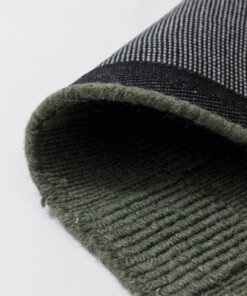 Wool rug - Tavle green - close up, thumbnail