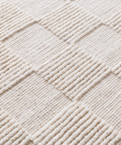 Wool rug - Tavle ivory - close up, thumbnail