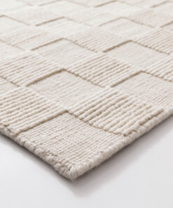 Wool rug - Tavle ivory - close up, thumbnail