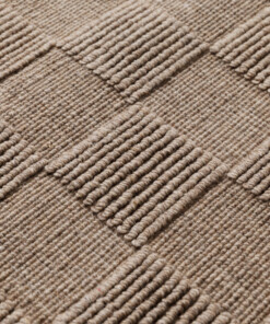 Wool rug - Tavle taupe - close up, thumbnail