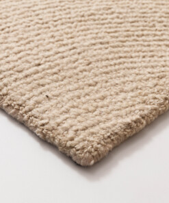 Wool rug - Tvist licht beige - close up, thumbnail