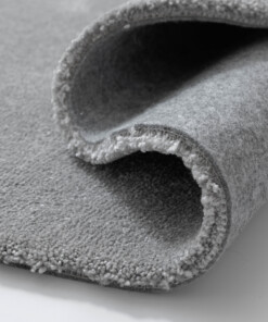 Washable round rug - Clean Prestige grey - close up, thumbnail